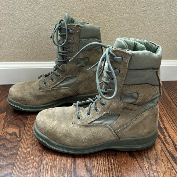 Belleville 610 ST Suede Military Boots Insulated Men’s Size 9.5 W Green Outdoor, main image 3
